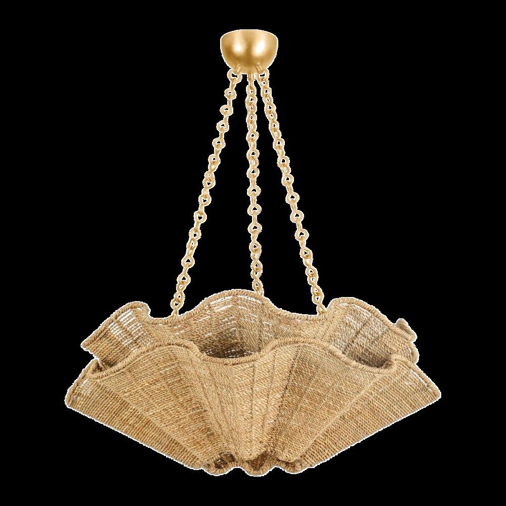 Hayworth Chandelier, Vintage Gold Leaf