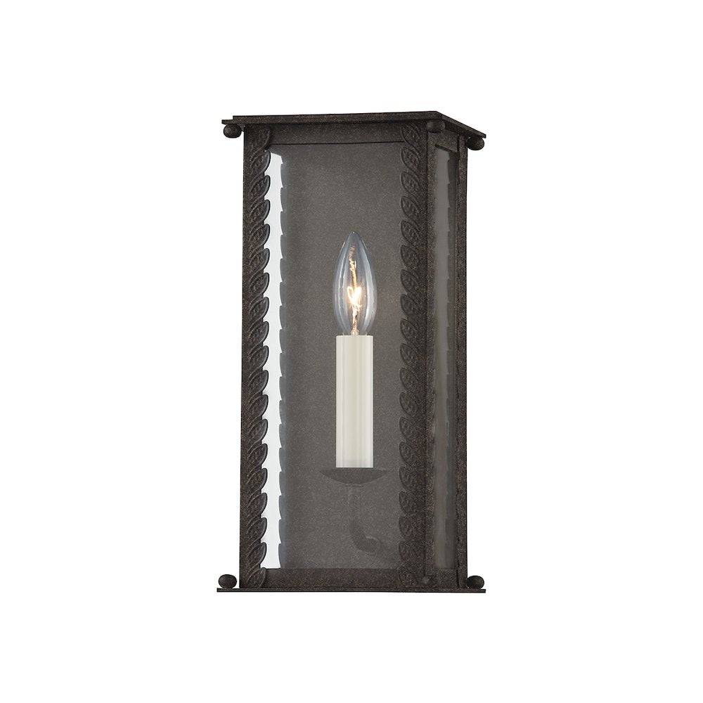Zuma Exterior Wall Sconce, French Iron