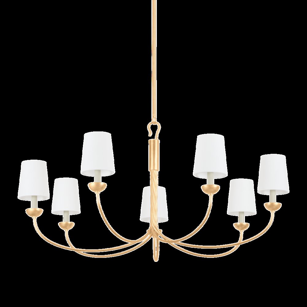 Montpelier Chandelier, Vintage Gold Leaf