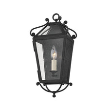 Santa Barbara County Exterior Wall Sconce, French Iron