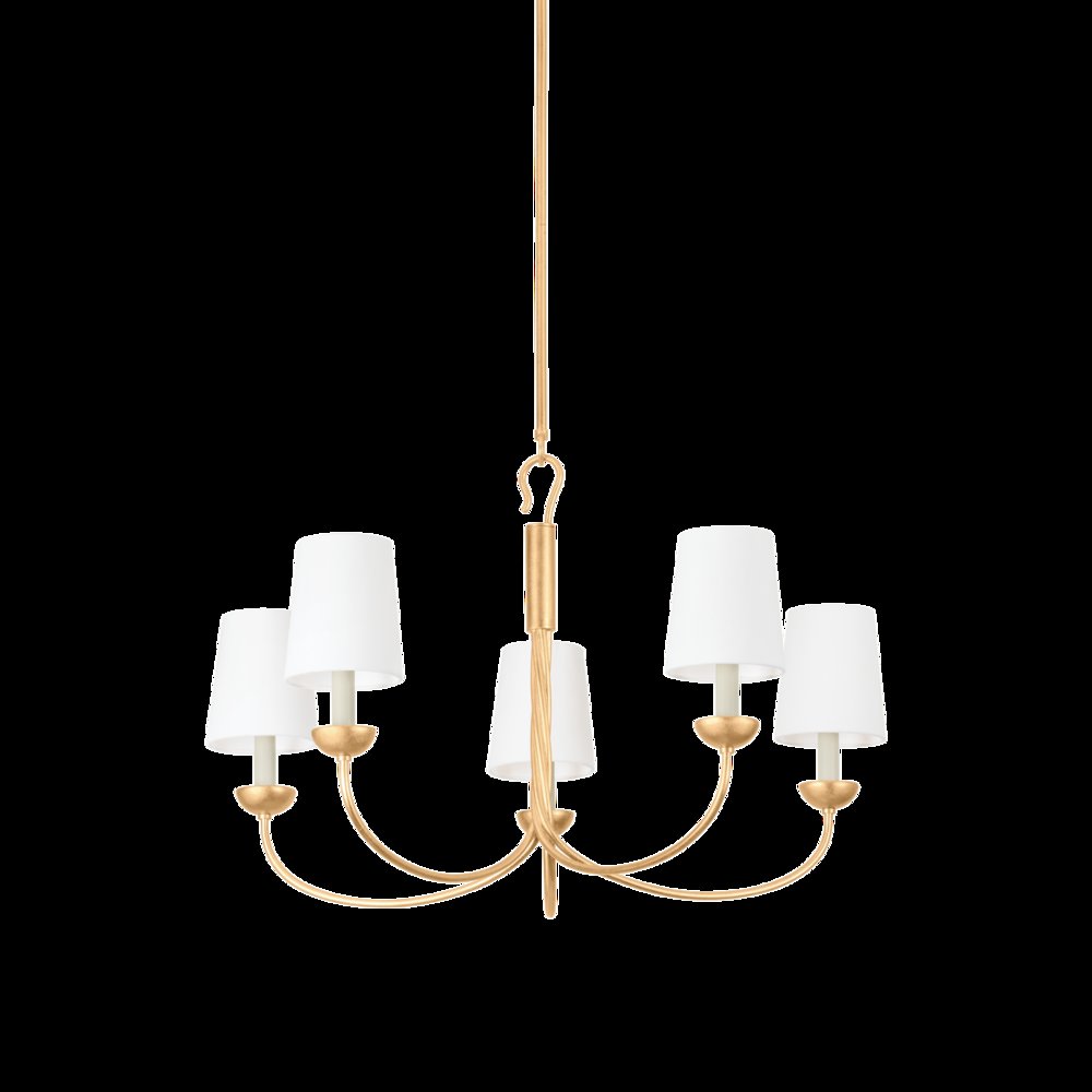 Montpelier Chandelier, Vintage Gold Leaf
