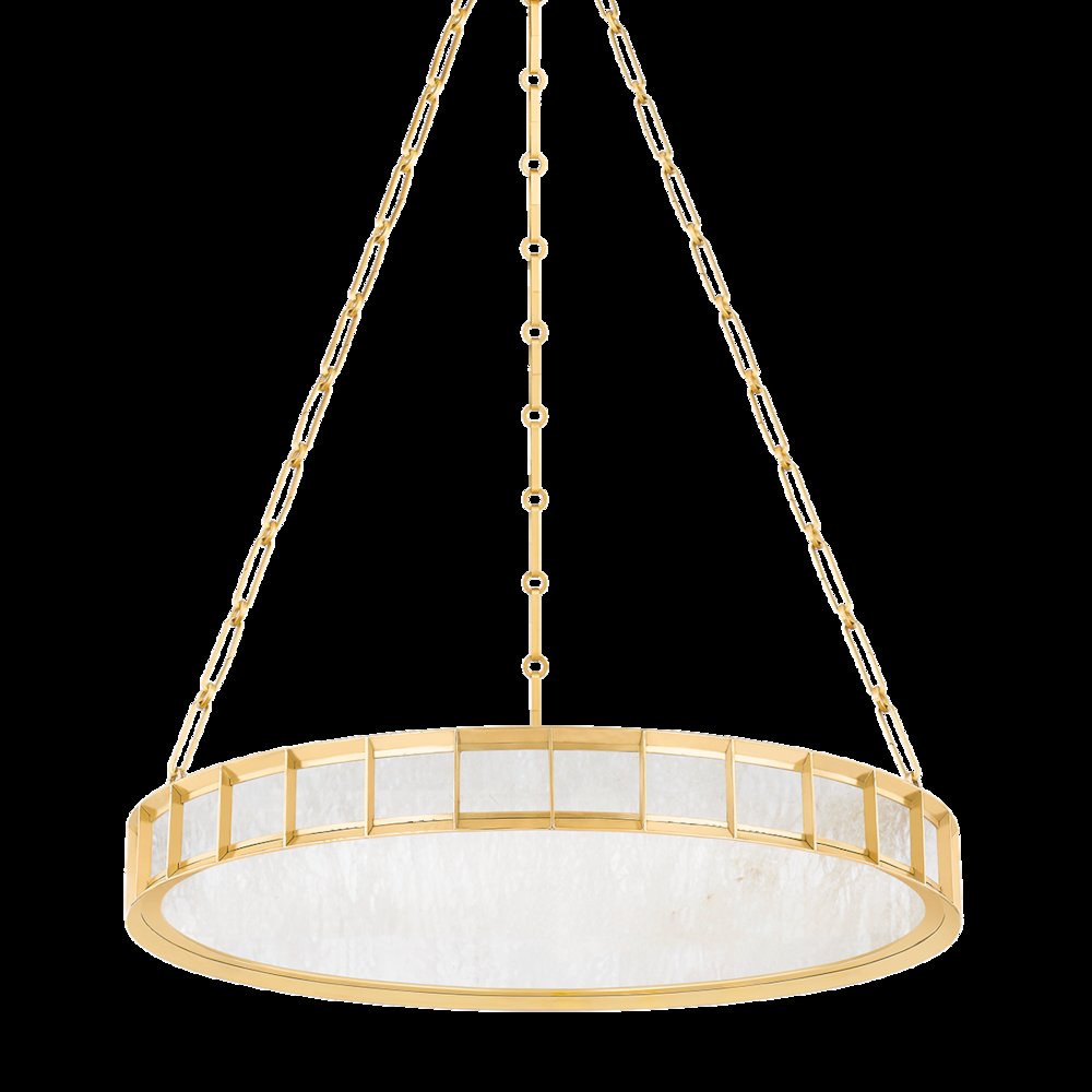 Leda Chandelier, Vintage Brass