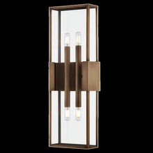 Santa Clara Exterior Wall Sconce, Patina Brass