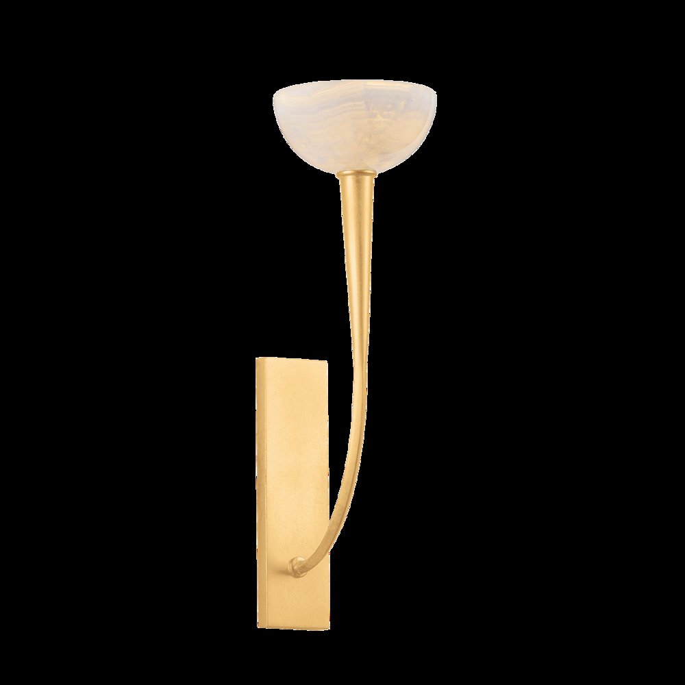 Maywood Wall Sconce, Vintage Gold Leaf
