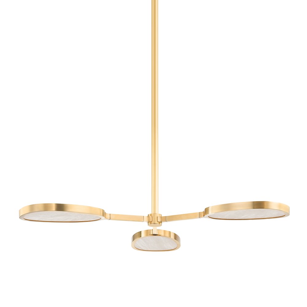 Patras Chandelier, Vintage Brass