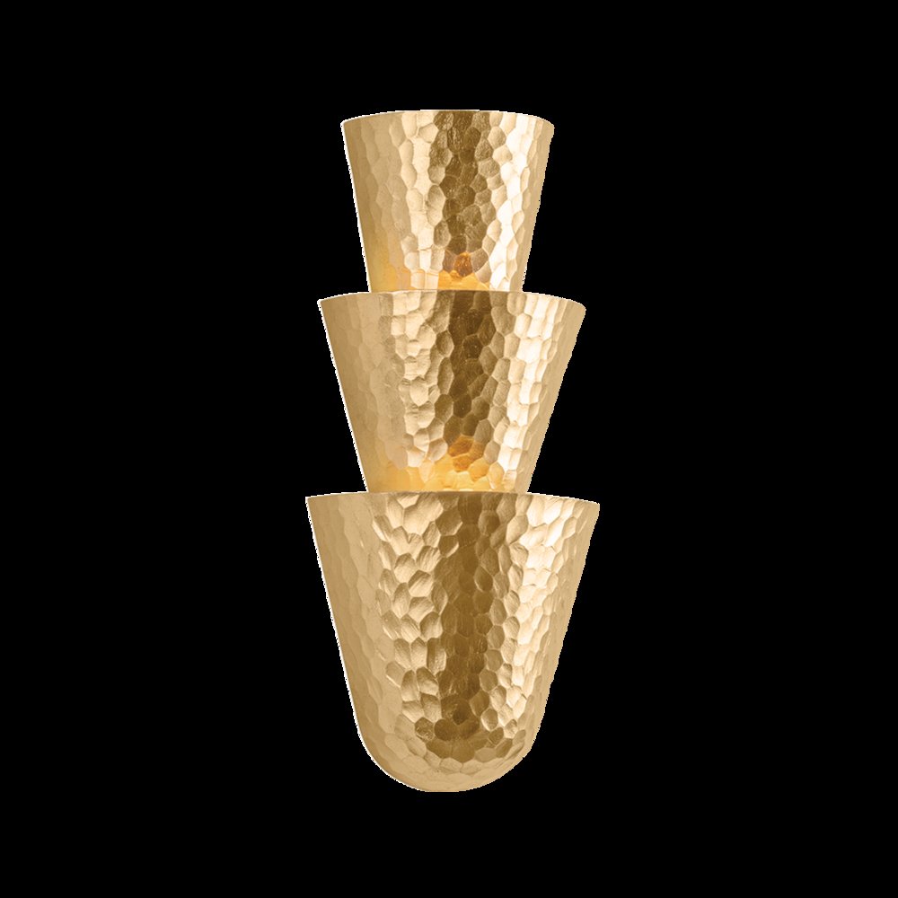 Bucharest Wall Sconce, Vintage Gold Leaf