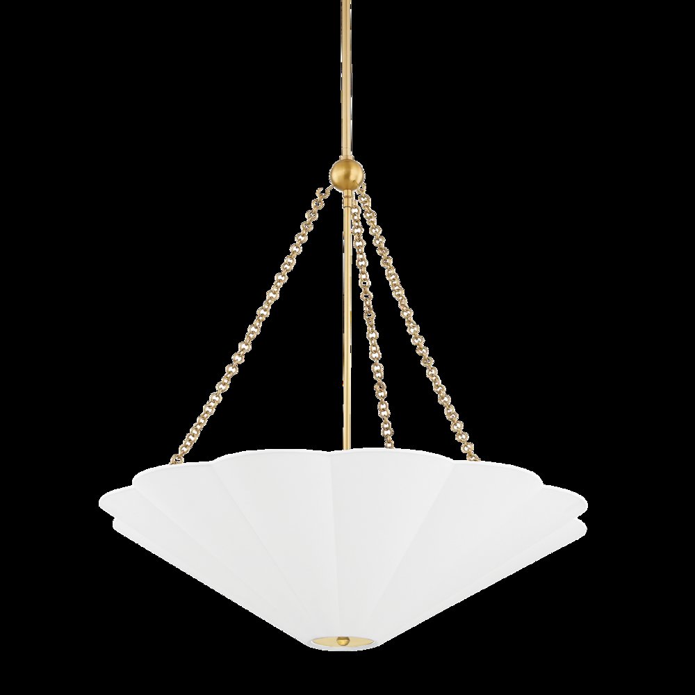 Alana Pendant, Aged Brass
