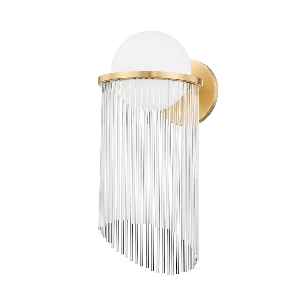 Celestial Wall Sconce, Aged Brass