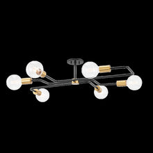 Jena Semi Flush, Aged Brass