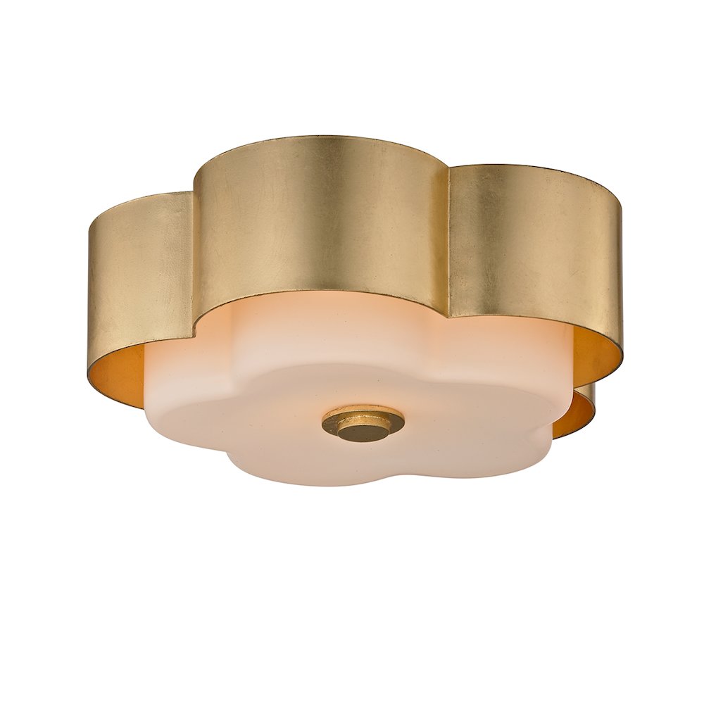 Allure Flush Mount, Gold Leaf