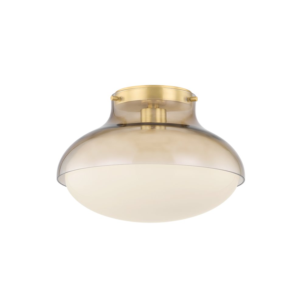 Gianna Flush Mount, Aged Brass