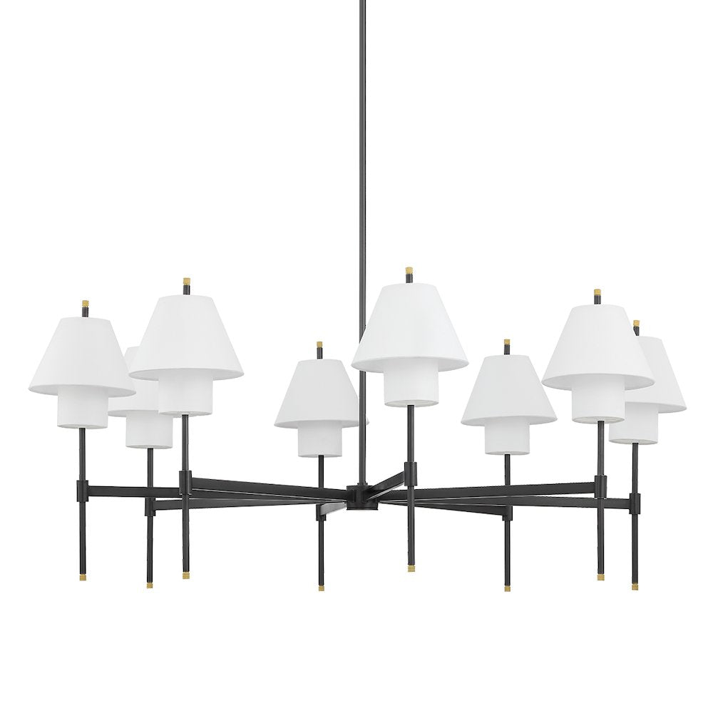 Glenmoore Chandelier, Aged Brass