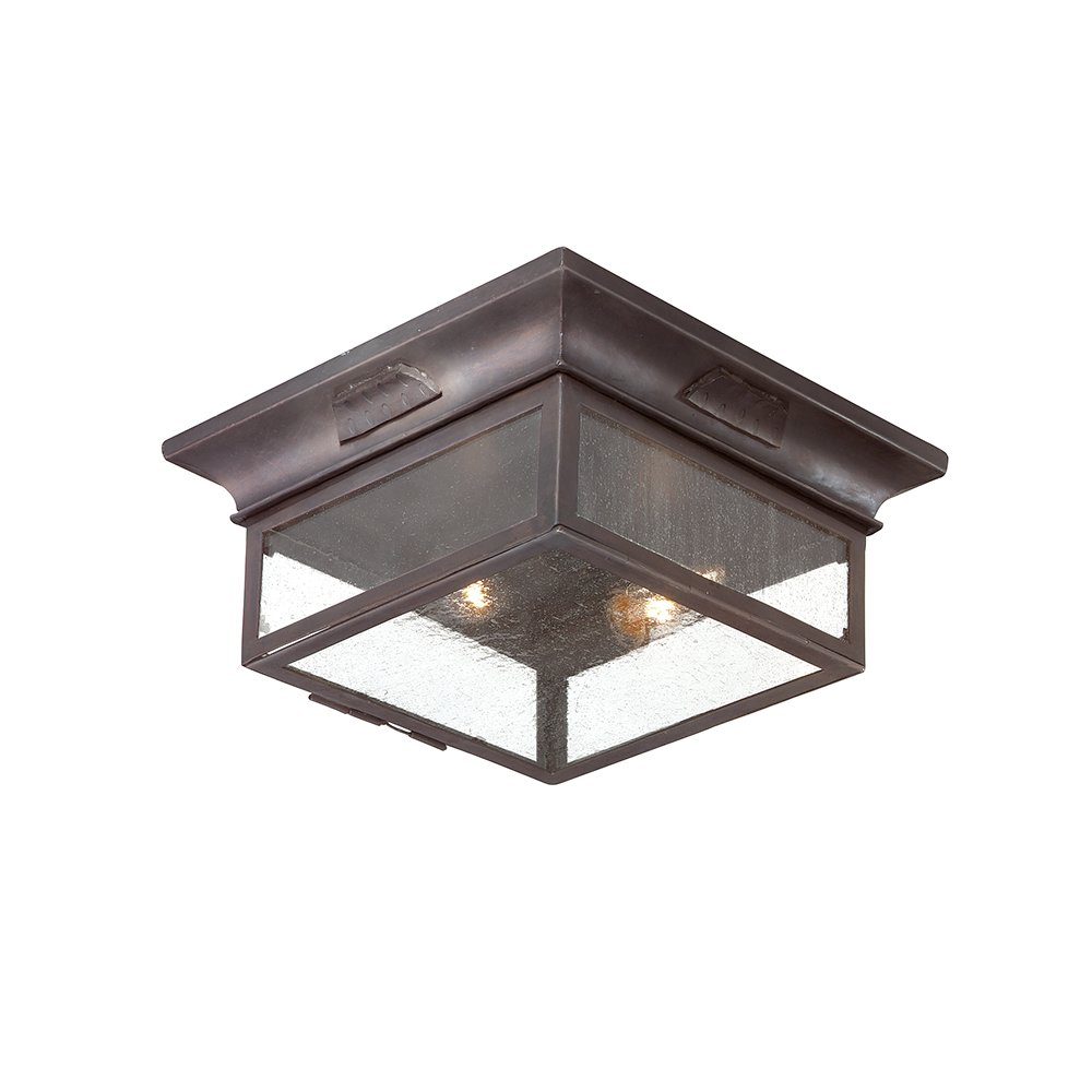 Newton Exterior Flush Mount, Soft Off Black
