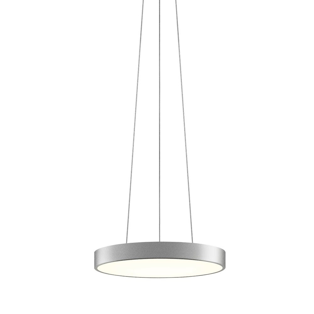 Pi Pendant, Bright Satin Aluminum