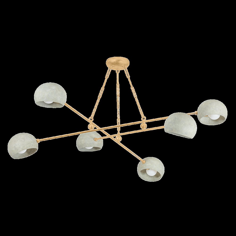 Turner Chandelier, Vintage Gold Leaf