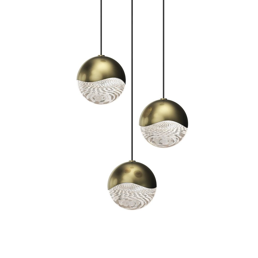 Grapes Pendant, Brass