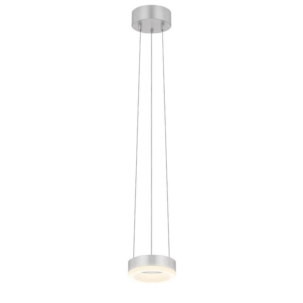 Corona Pendant, Bright Satin Aluminum