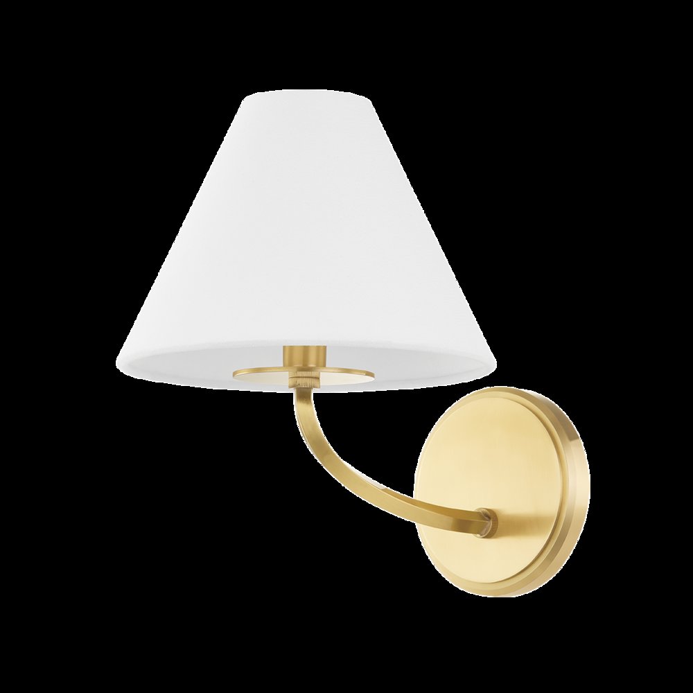 Stacey Wall Sconce, Aged Brass