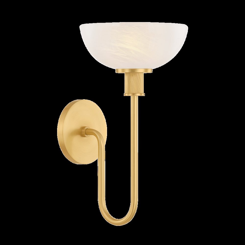 Aster Wall Sconce, Aged Brass