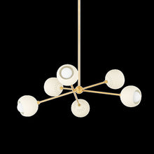 Saylor Chandelier, Aged Brass