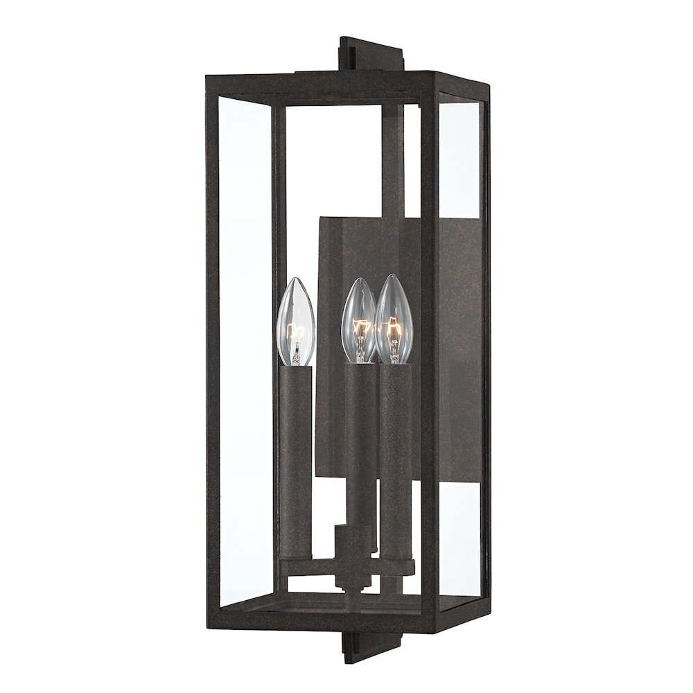 Nico Exterior Wall Sconce, French Iron