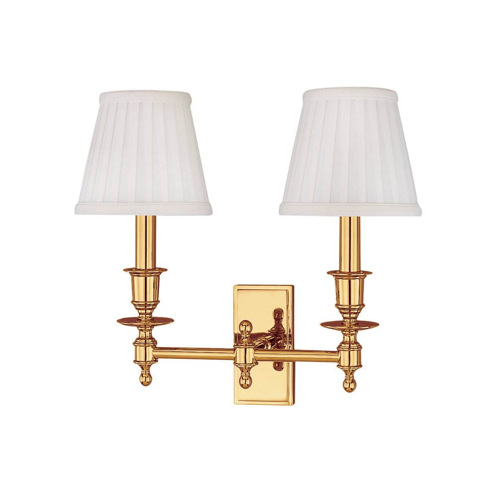 Ludlow Wall Sconce, Polished Brass