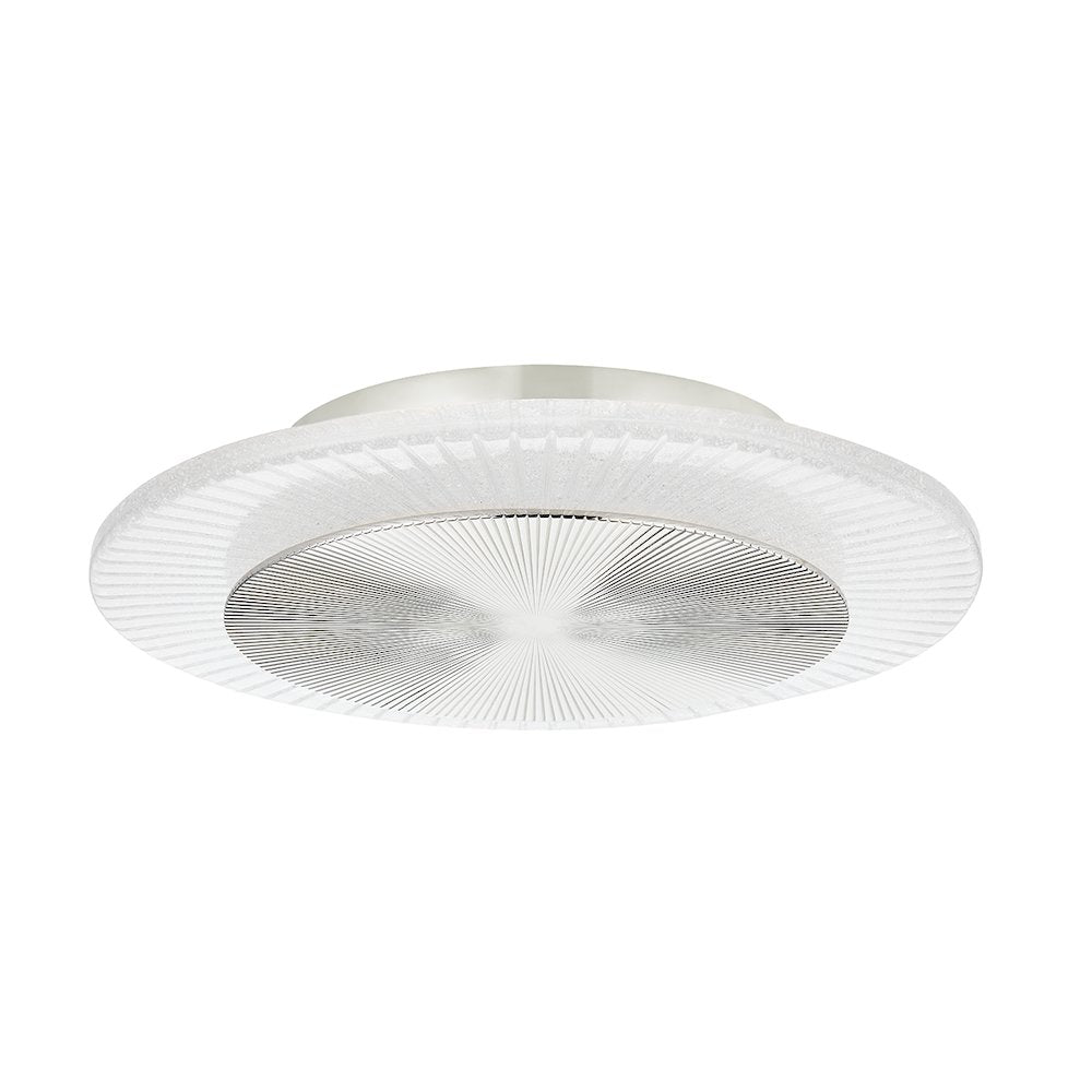 Topaz Flush Mount, Polished Nickel