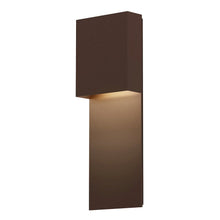 Flat Box Wall Sconce, Textured Bronze