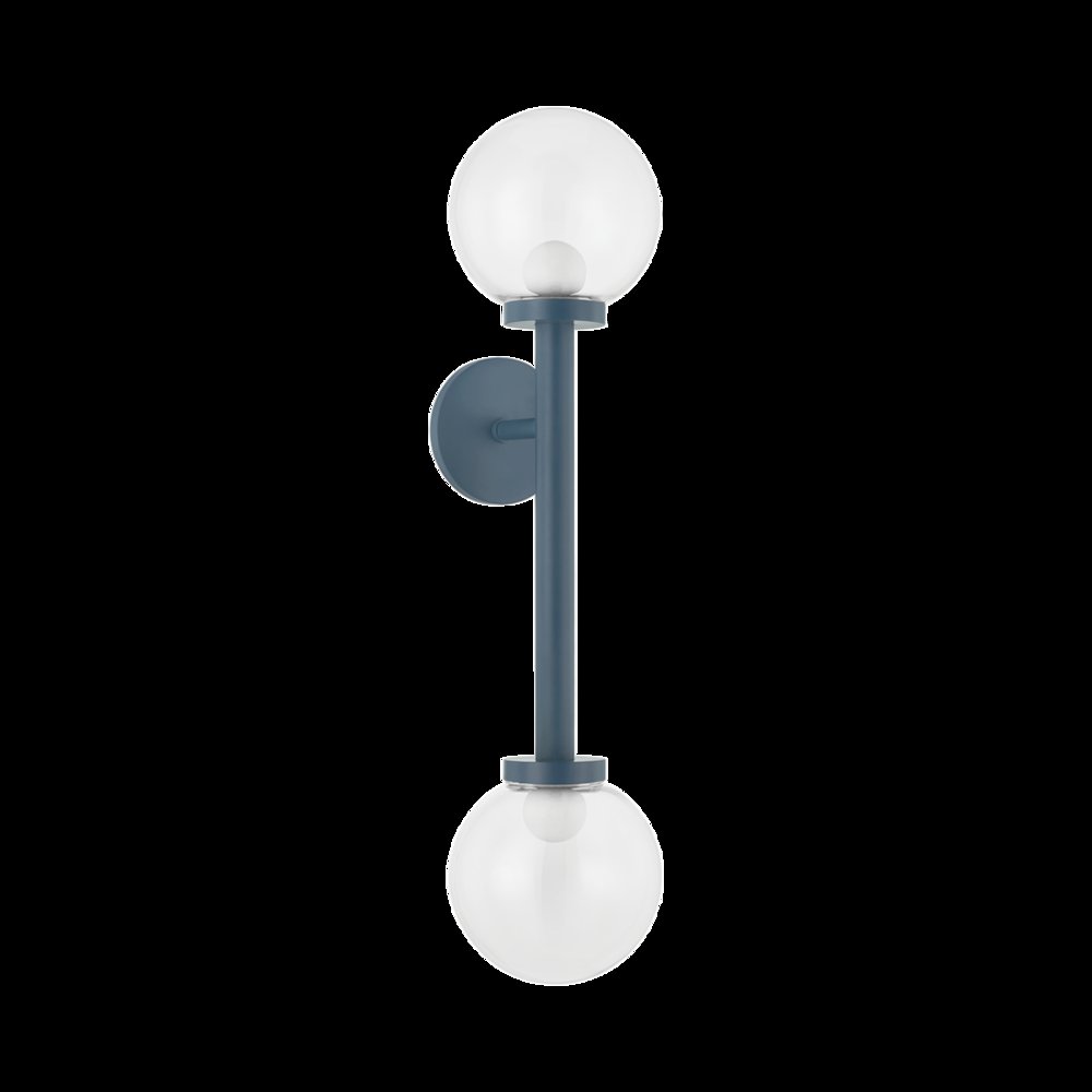 Sia Wall Sconce, Slate Blue