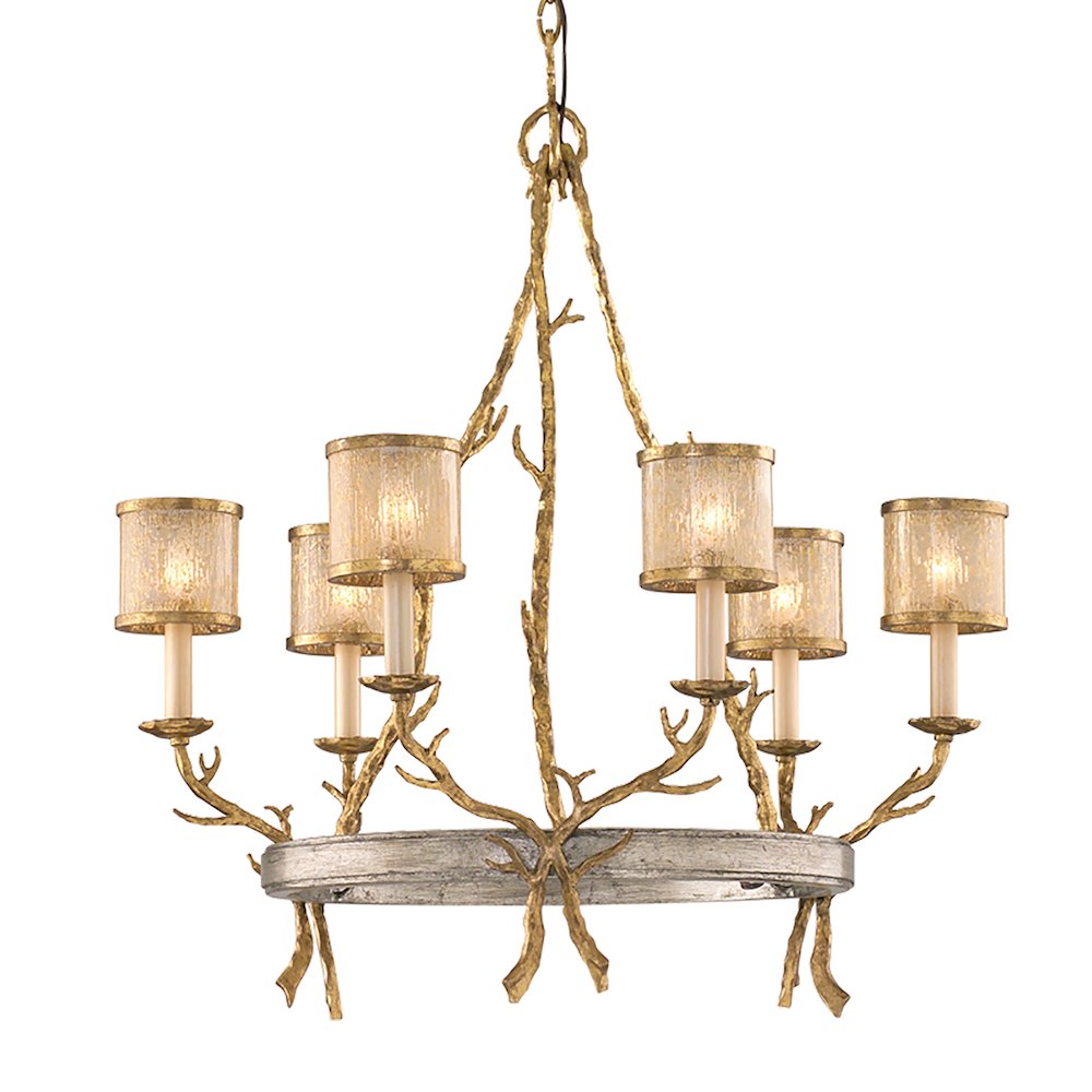 Parc Royale Chandelier, Vintage Gold Leaf