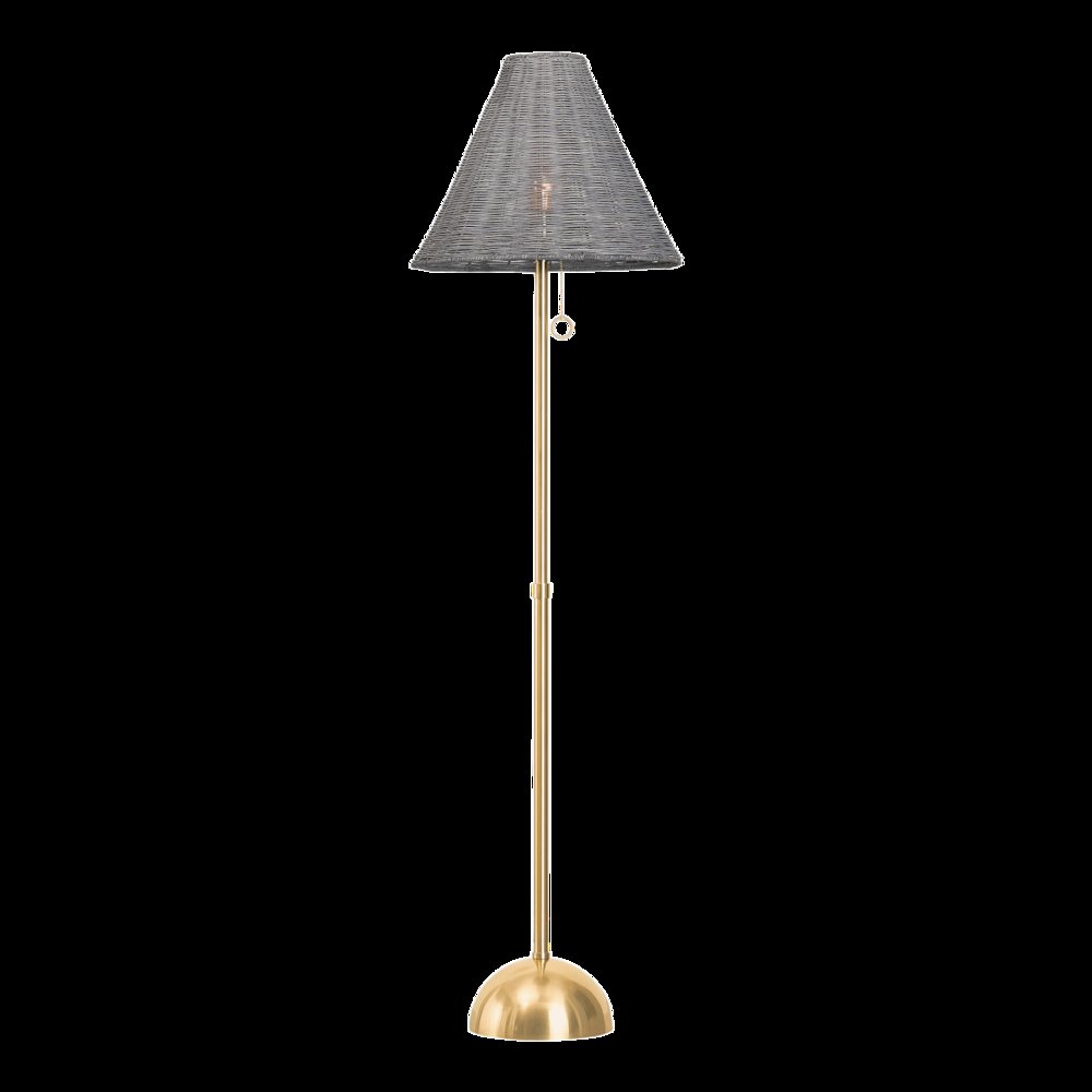 Destiny Floor Lamp, Aged Brass