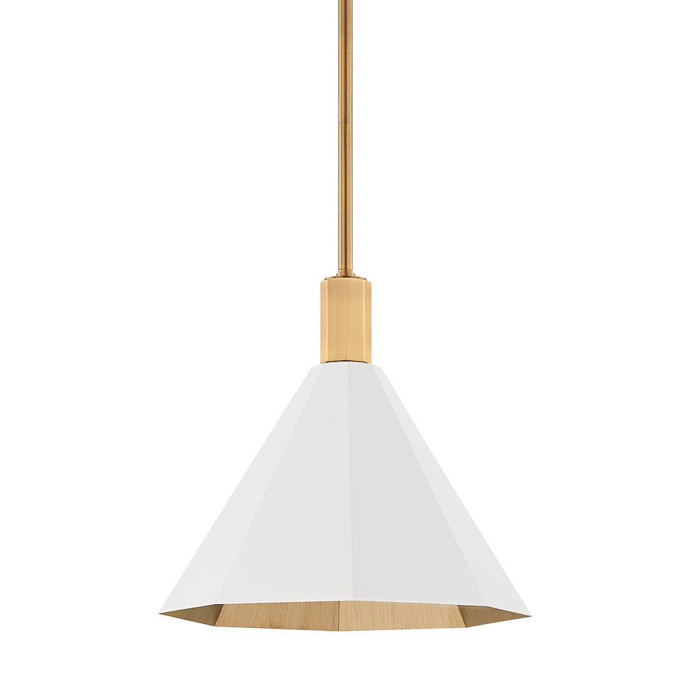 Huntley Pendant, Patina Brass