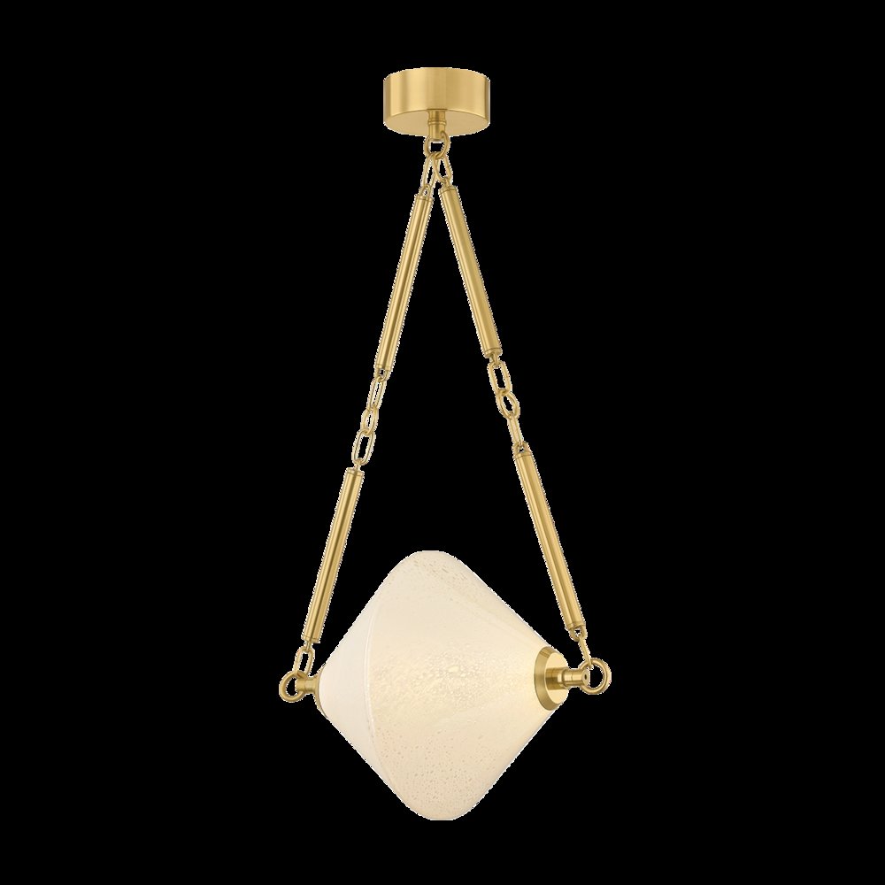 Solara Pendant, Vintage Polished Brass