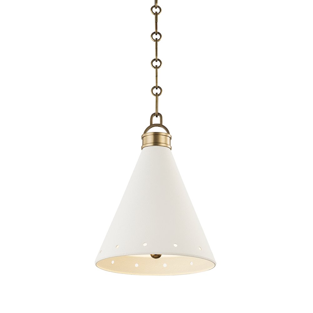 Plaster No.1 Pendant, Aged Brass