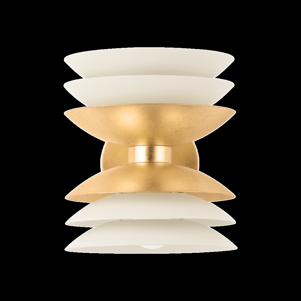 Oneida Wall Sconce, Vintage Gold Leaf