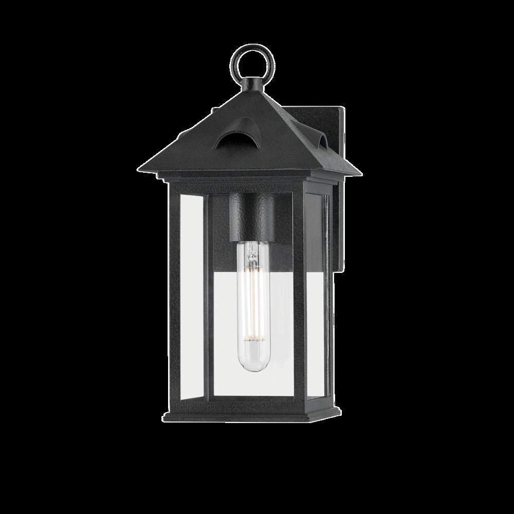 Corning Exterior Wall Sconce, Forged Iron