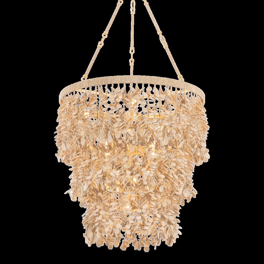Naxos Chandelier, Vintage Gold Leaf
