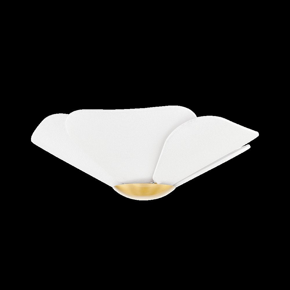 Madeline Flush Mount, Aged Brass