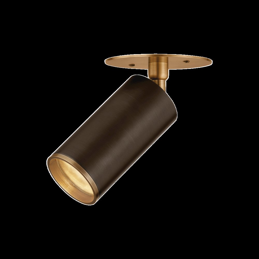 Caleb Flush Mount, Patina Brass