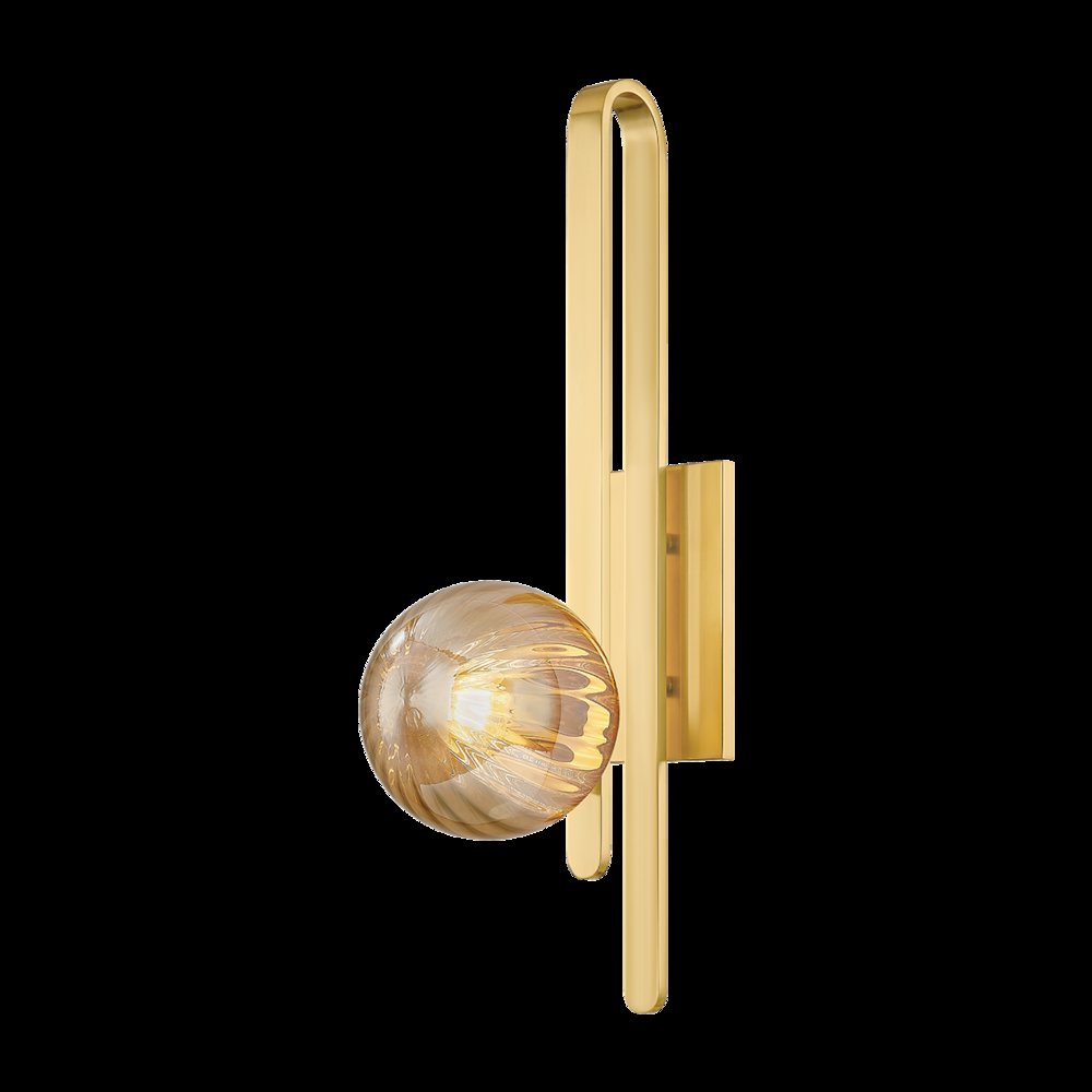 Cronus Wall Sconce, Vintage Polished Brass