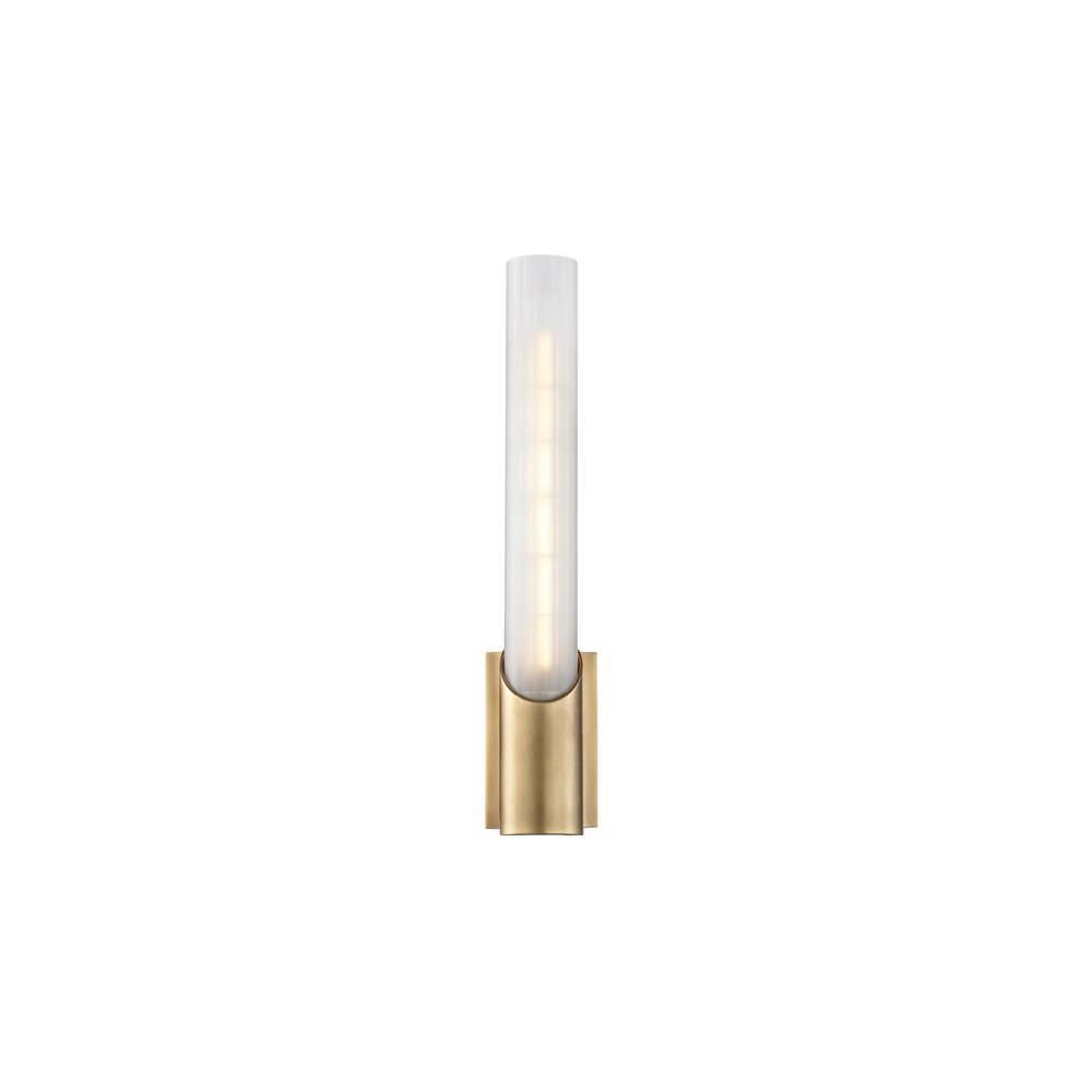 Pylon Wall Sconce, Aged Brass