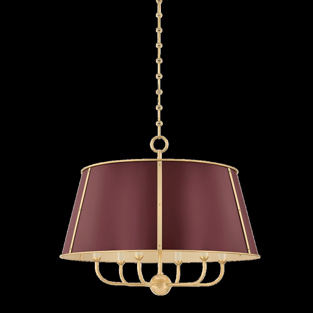 Cambridge Chandelier, Aged Brass