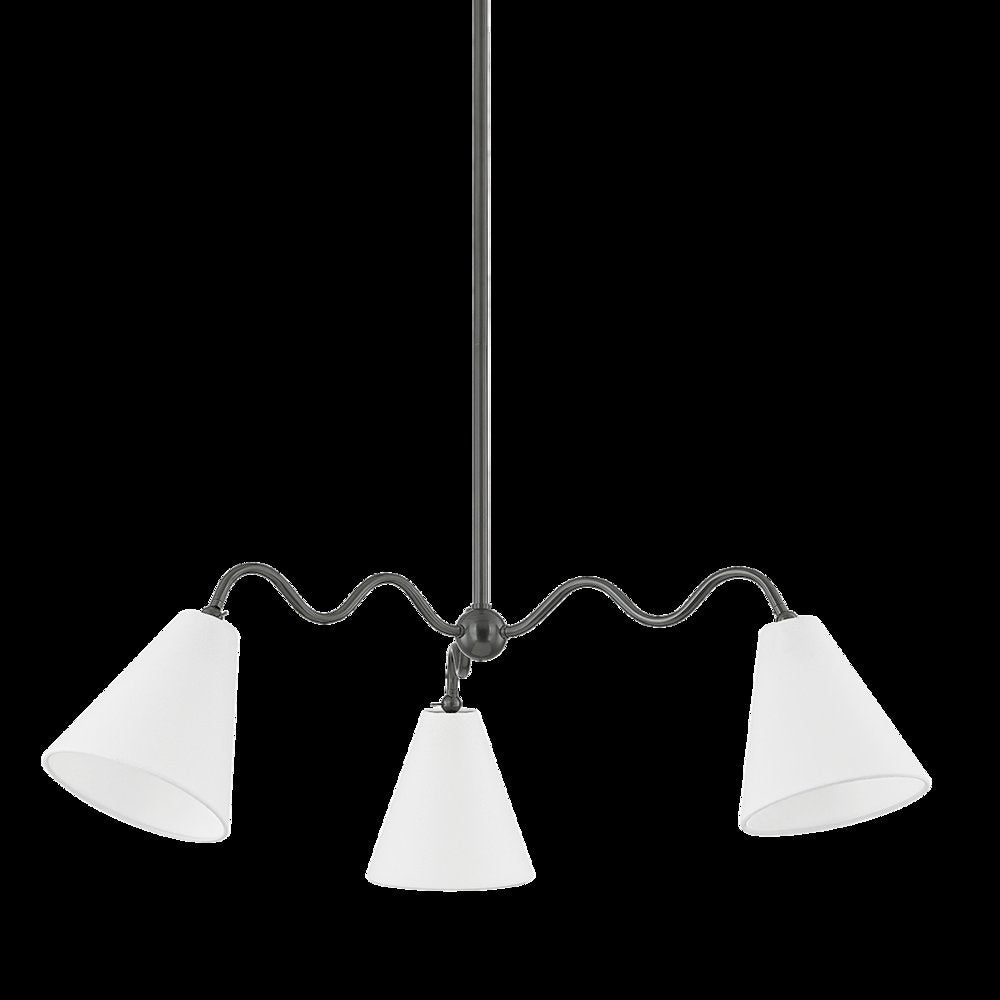 Onda Chandelier, Old Bronze