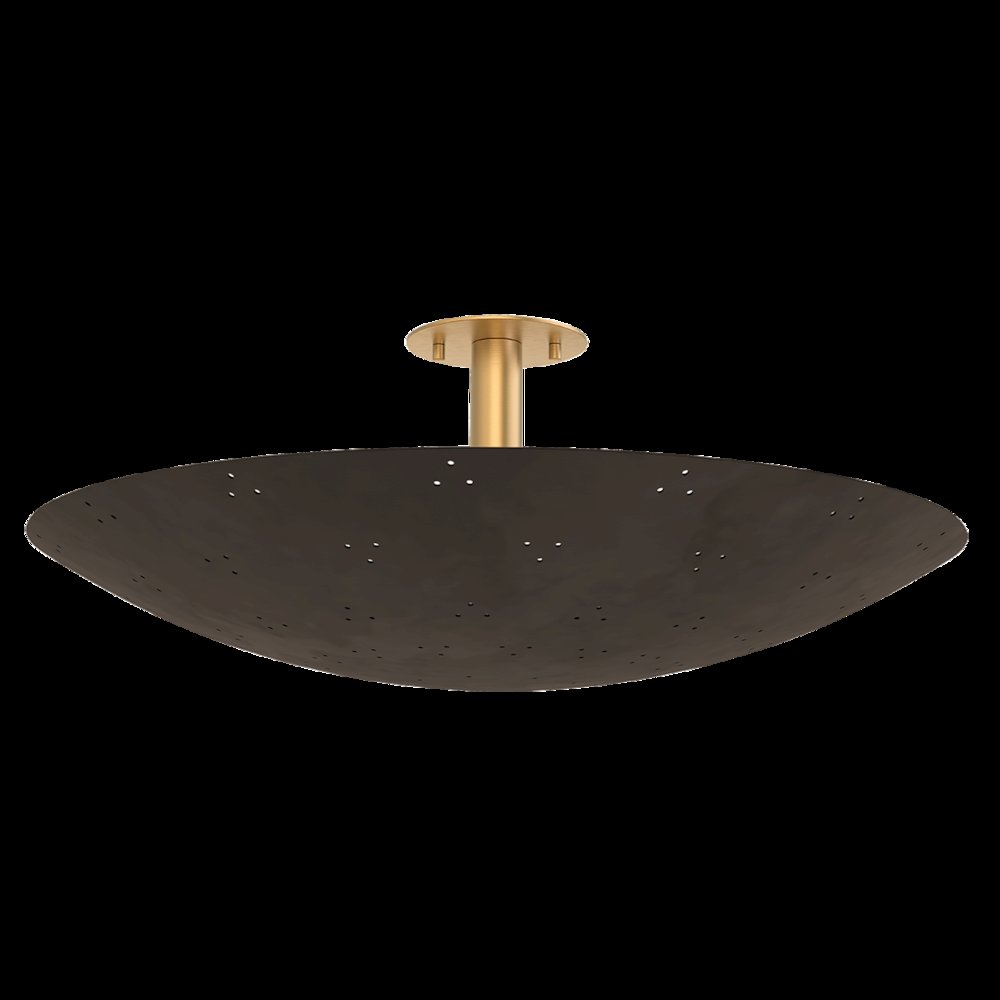 Bern Flush Mount, Vintage Brass