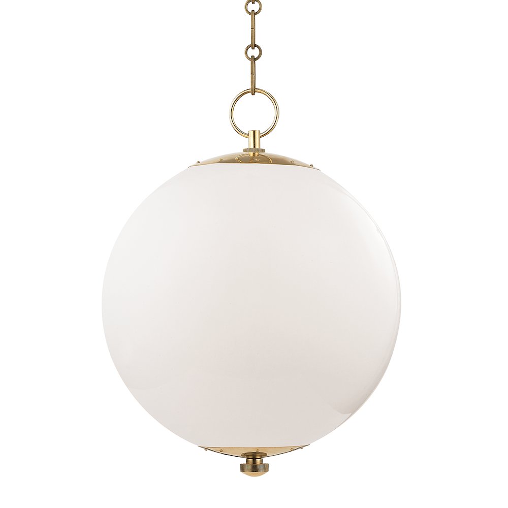Sphere No.1 Pendant, Aged Brass