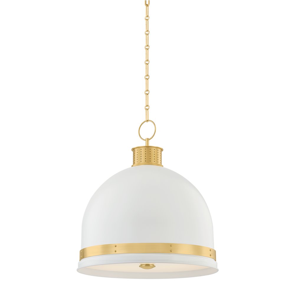 Briscoe Pendant, Aged Brass