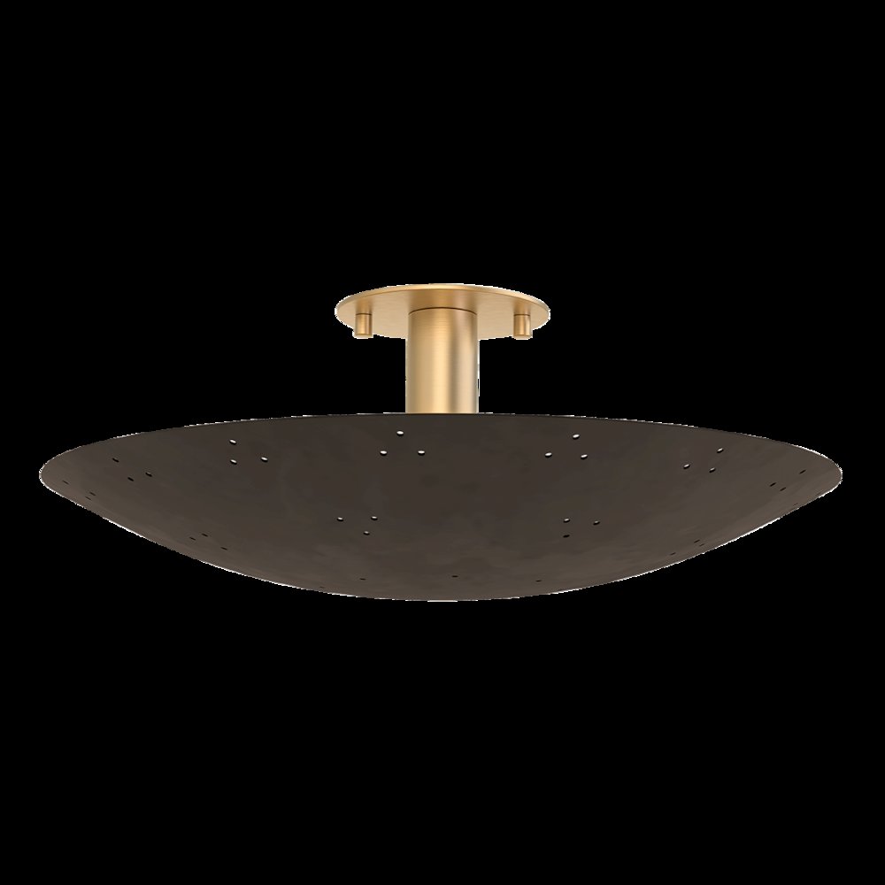 Bern Flush Mount, Vintage Brass