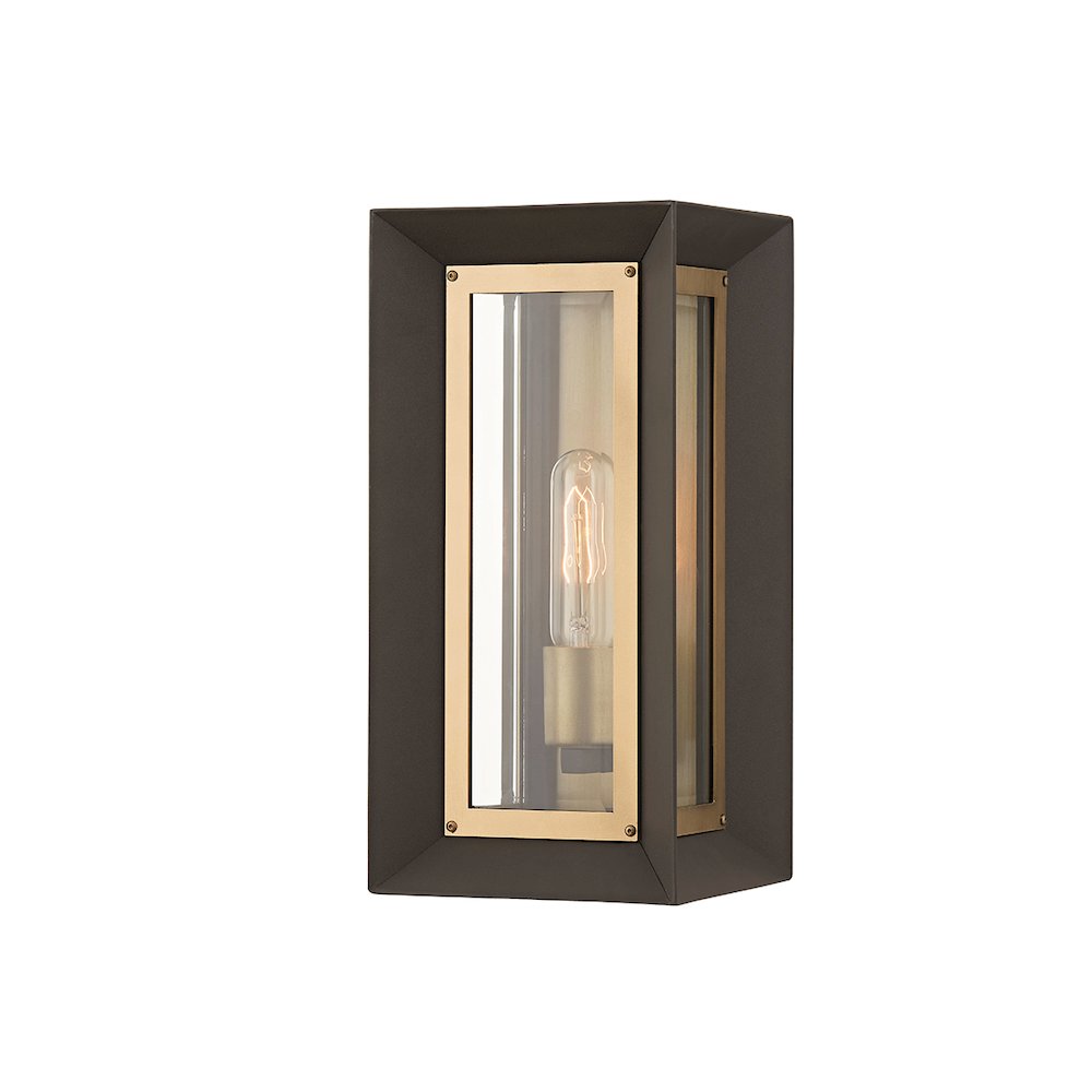 Lowry Exterior Wall Sconce, Textured Bronze