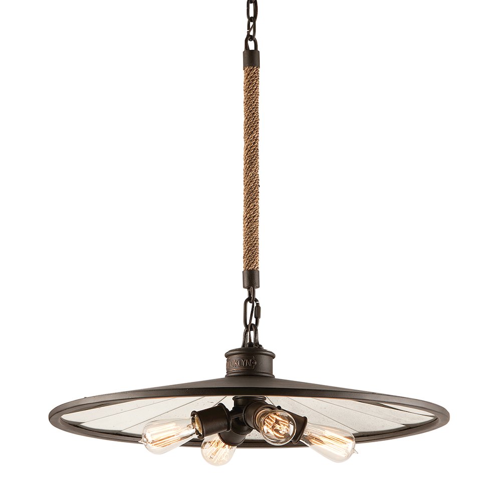 Brooklyn Chandelier, Heritage Bronze