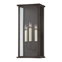 Zuma Exterior Wall Sconce, French Iron